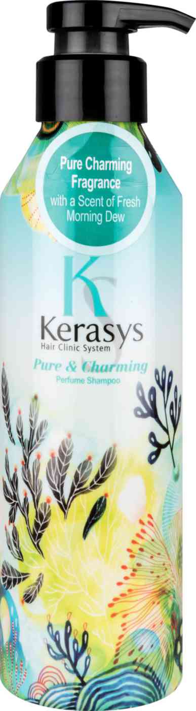 шампунь для сухих и ломких волос kerasys pure & charming парфюмированный