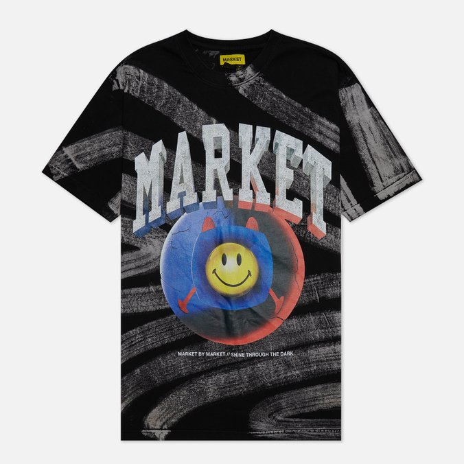 market smiley happiness within tie-dye
