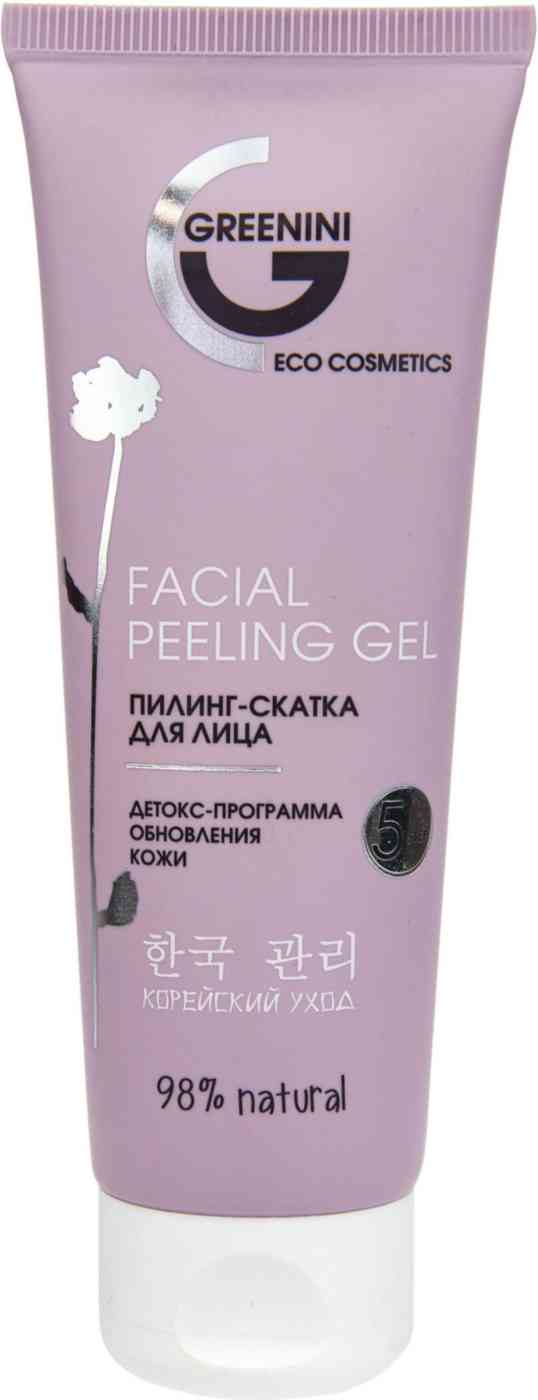пилинг-скатка для лица greenini facial peeling gel шаг 5