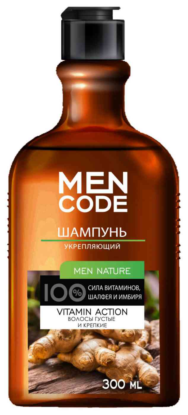 шампунь укрепляющий мужской men code men nature vitamin action