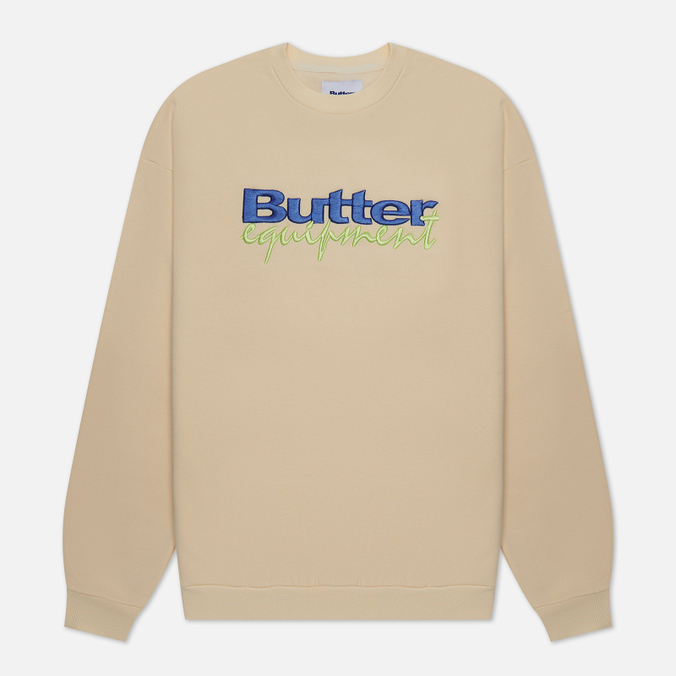 butter goods equipment embroidered crew neck