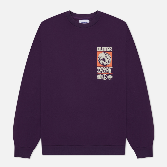 butter goods peace on earth crew neck