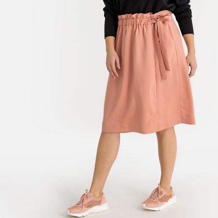 юбка с запахом средней длины из лиоцелла 54 (fr) - 60 (rus) розовый