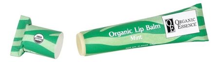 органический бальзам для губ organic lip balm mint 6г (мята)