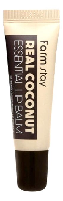 бальзам для губ с маслом кокоса real coconut essential lip balm 10мл