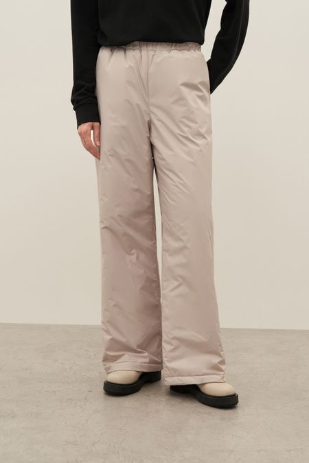 брюки утепленные с эластичным поясом