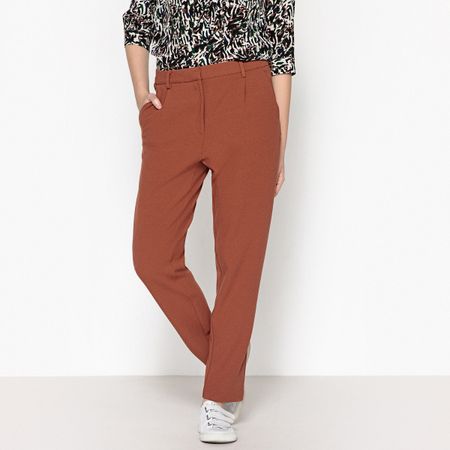 брюки узкие с застроченными складками stamford s оранжевый