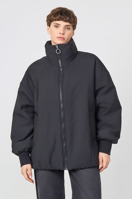 baon объёмная куртка на молнии