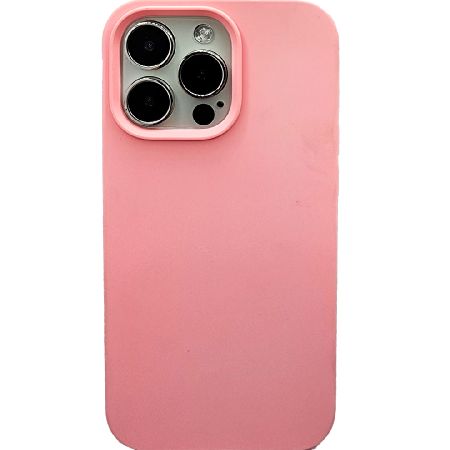 силиконовая накладка для iphone 13 pro (sc) розовая partner