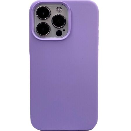 силиконовая накладка для iphone 13 pro (sc) светло-фиолетовая