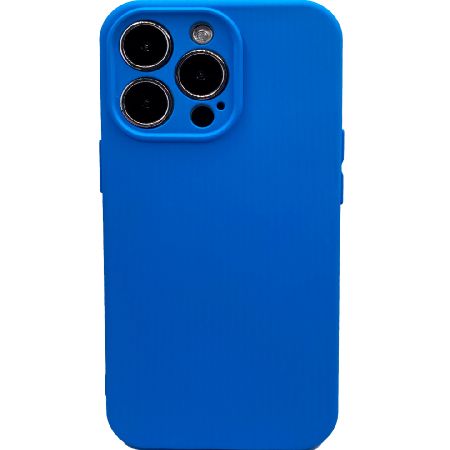 силиконовая накладка для iphone 13 pro (sc) ярко-голубая partner
