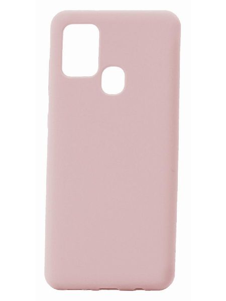 силиконовая накладка alwio для samsung galaxy s21 fe светло-розовый