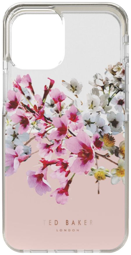 клип-кейс ted baker antishock для iphone 13 pro jasmine clear pink (84608)