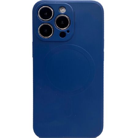 силиконовая накладка cabal magsafe для iphone 13 pro синяя