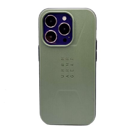 противоударная пластиковая накладка uag civilian magsafe для iphone 14 pro зеленый