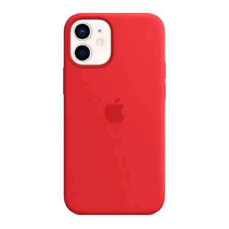 силиконовая накладка для iphone 12 mini (sc) magsafe красная partner