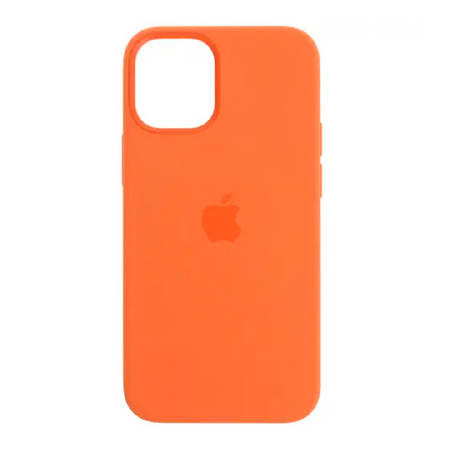 силиконовая накладка для iphone 12 mini (sc) magsafe оранжевая partner