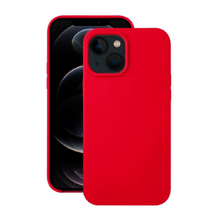 силиконовая накладка fashion case magnetic для iphone 13 pro (sc) красная