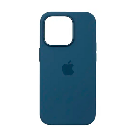 пластиковая накладка ag glass case magsafe для iphone 14 синяя