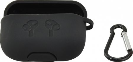 силиконовый чехол для airpods 3 protection case с карабином черный
