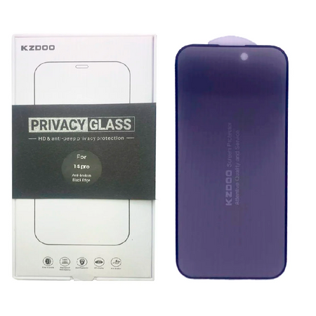 защитное стекло kzdoo anti-dust для iphone 14 pro полноэкранное черное
