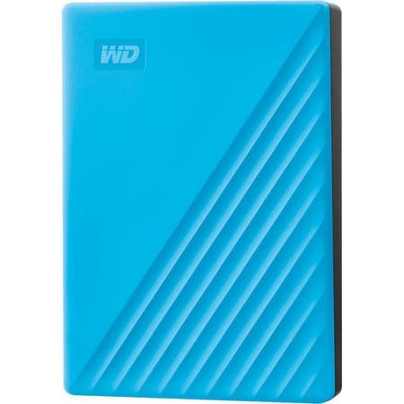 внешний жесткий диск western digital my passport 4tb (wdbpkj0040bbl-wesn) голубой