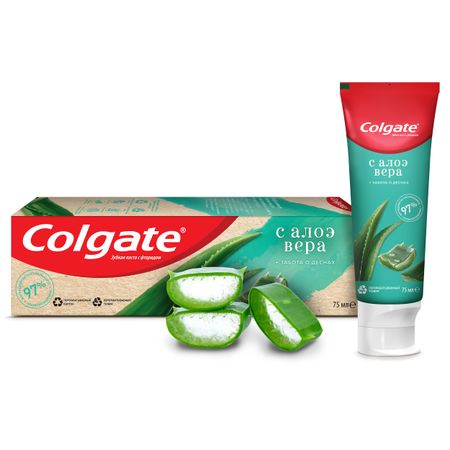 зубная паста colgate naturals забота о деснах с алоэ вера
