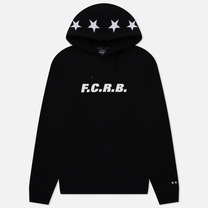 f.c. real bristol star applique classic logo hoodie