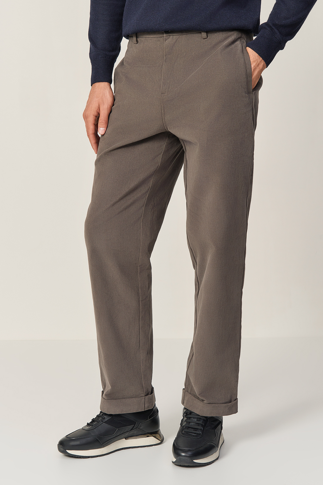 baon прямые брюки из хлопка