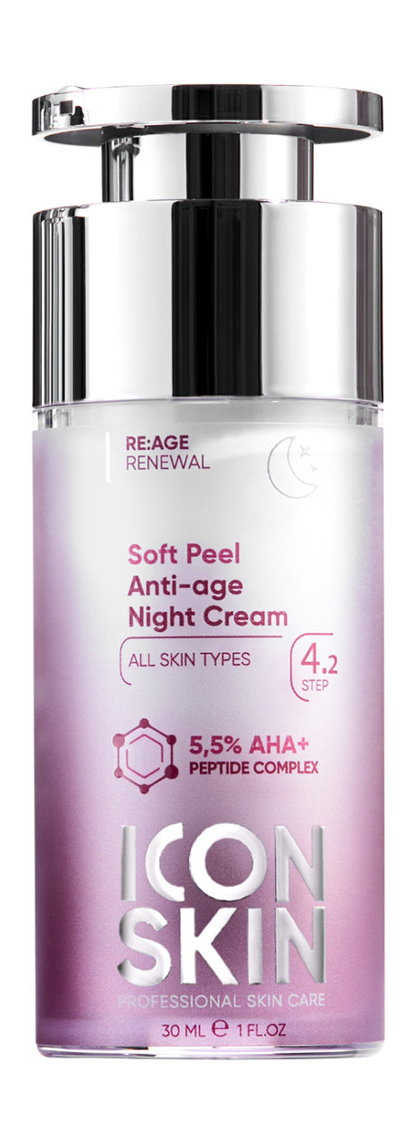 icon skin soft peel anti-age night cream