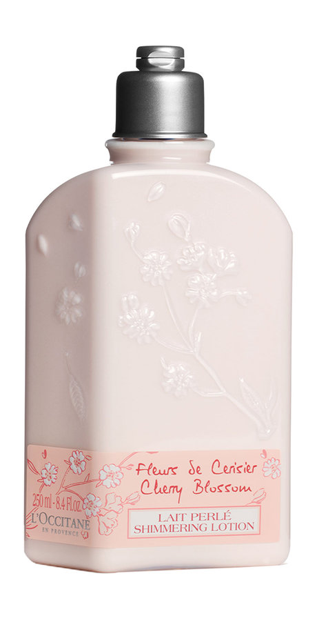 l'occitane cherry blossom shimmering lotion
