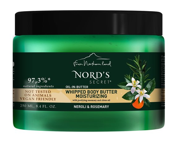 nord's secret whipped body butter moisturizing neroli & rosemary