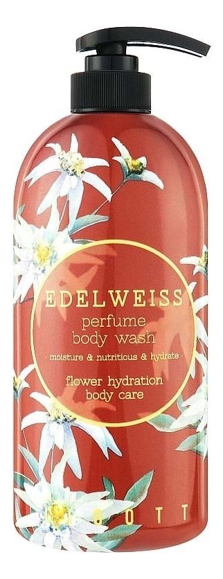 парфюмированный гель для душа с экстрактом эдельвейса edelweiss perfume body wash 750мл
