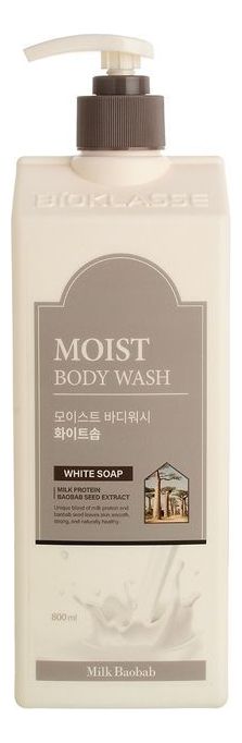 гель для душа с ароматом белого мыла moist body wash white soap: гель 800мл