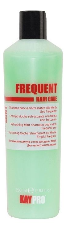 шампунь и гель для душа frequent hair care (мята): шампунь и гель для душа 350мл