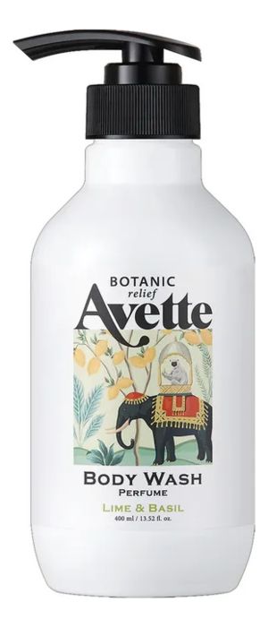 парфюмерный гель для душа лайм и базилик avette lime & basil perfume body wash 400мл