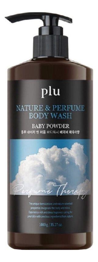 парфюмерный гель для душа с ароматом детской присыпки nature & perfume body wash baby powder: гель 1000г