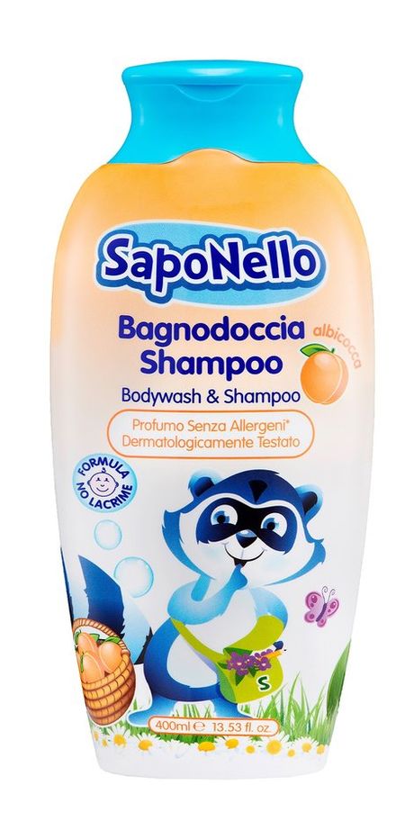 saponello bagnodoccia albicocca shampoo bodywash & shampoo