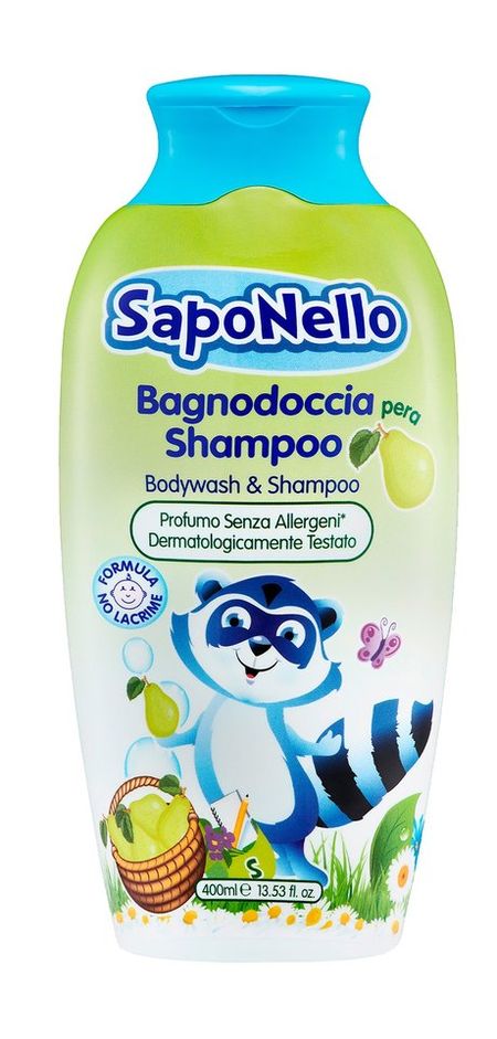 saponello bagnodoccia pera shampoo bodywash & shampoo