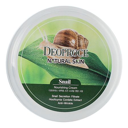 крем для лица и тела с улиточным экстрактом natural skin snail nourishing cream 100г