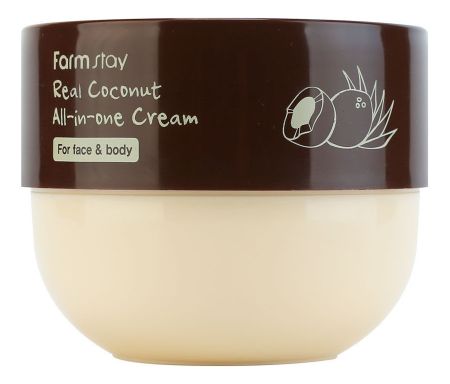 многофункциональный крем для лица и тела с экстрактом кокоса real coconut all-in-one cream 300мл