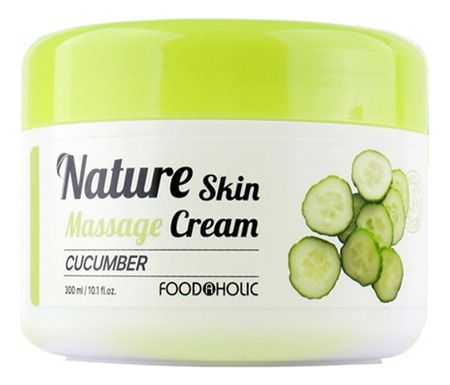 массажный крем для лица и тела с экстрактом огурца nature skin massage cream cucumber 300мл