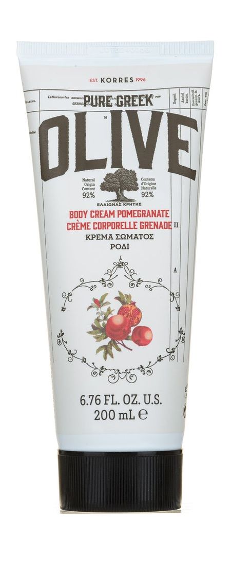 korres olive and pomegranate body cream