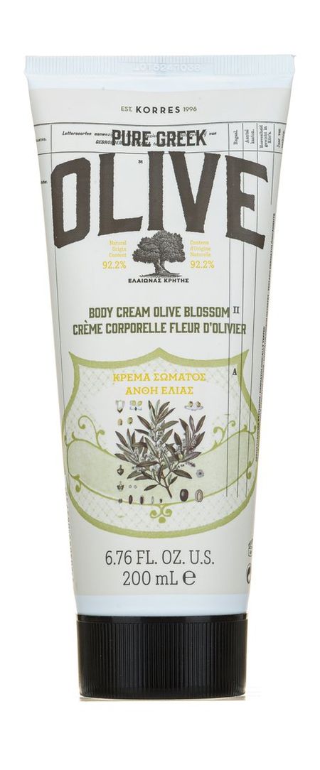 korres olive and olive blossom body cream