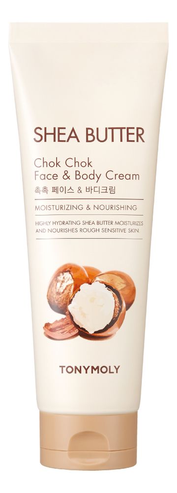 увлажняющий крем для лица и тела с маслом ши shea butter chok chok face & body cream 250мл