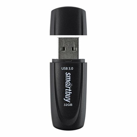 usb flash drive 32gb - smartbuy scout usb 3.1 black sb032gb3sck