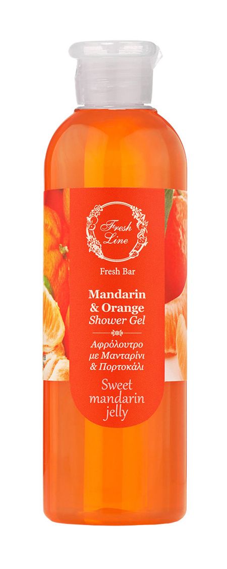 fresh line mandarin and orange shower gel