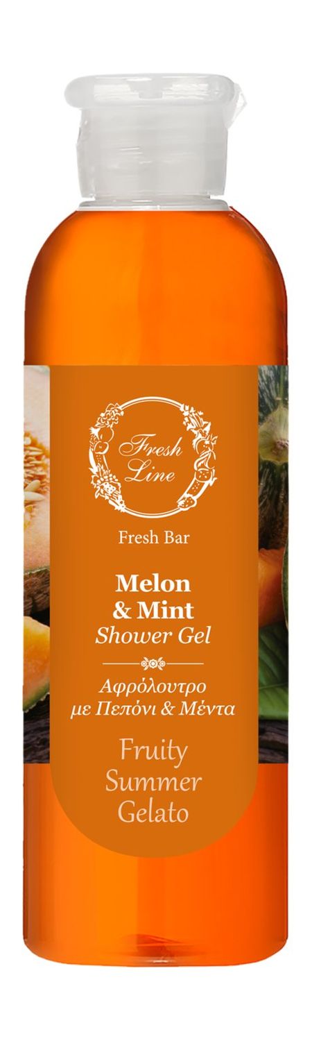 fresh line melon and mint shower gel