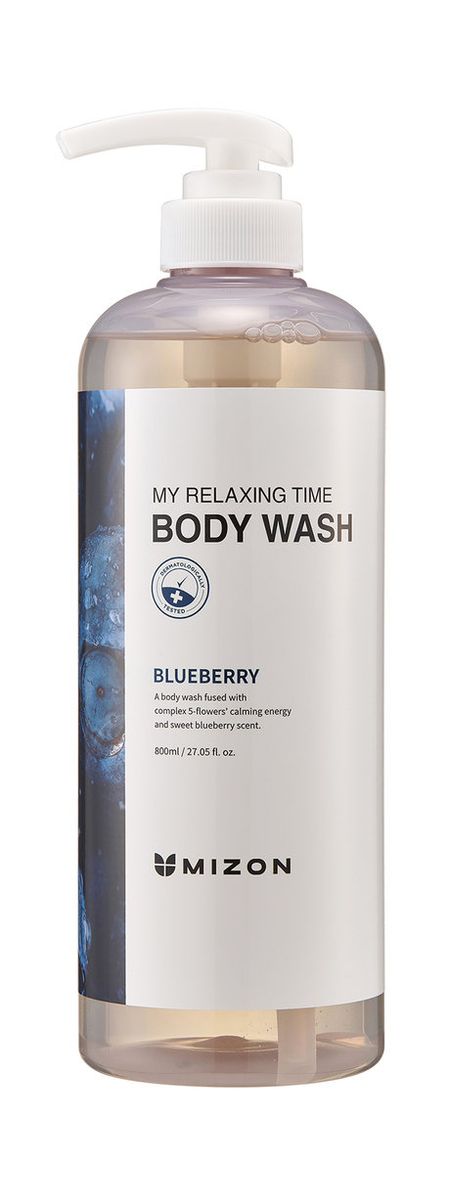 mizon my relaxing time blueberry body wash