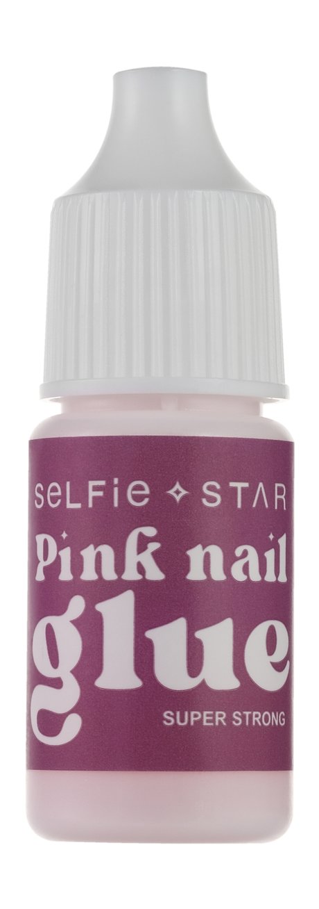selfie star pink nail glue